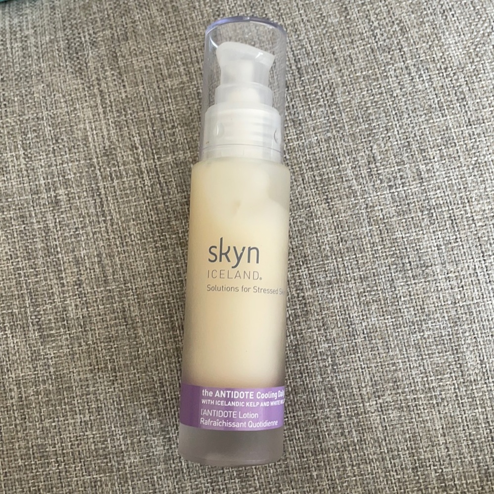 skyn iceland the antidote cooling daily lotion used 2-3 times